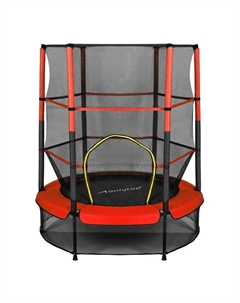 Батут, d=140 см, высота сетки 125 см, красный Onlytop