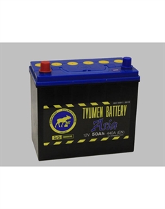 Автомобильный аккумулятор Тюмень 50 Ач 6СТ-50L Азия, прямая полярность Tyumen battery