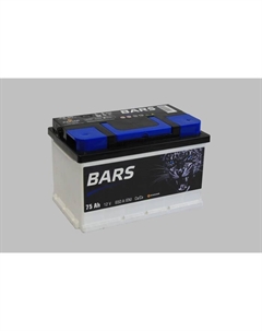 Автомобильный аккумулятор BARS 75 Ач 6СТ-75.0 VL (низкая), обратная полярность Барс