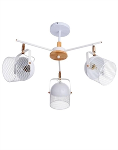 Люстра "Бирасо" 3x60Вт E27 белый-золото 58х58х40 см Bayerlux