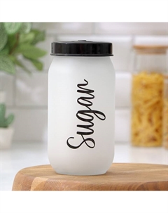 Банка для сыпучих продуктов «Классика», 1 л, стекло, надпись МИКС Herevin