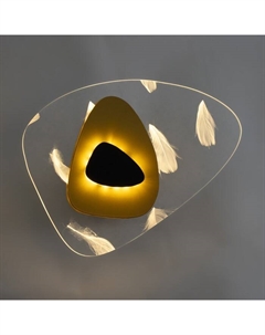 Бра «Августа» LED 5 Вт золото-черный 20×26×4.5 см Bayerlux