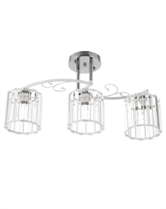 Люстра 91287/3 E27 40Вт белый-хром 52х15х25 см Bayerlux