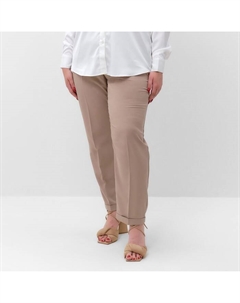 Брюки женские plus-size, размер 54, цвет серо-бежевый Mist