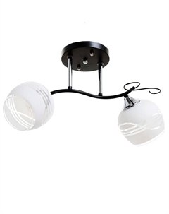 Люстра "Милава" 2хЕ27 40Вт чёрно-хромовый 54х22х27 см Bayerlux