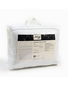 Покрывало евро Texture: white, 200×230±5 см, микрофайбер Lovelife