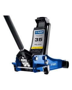 Домкрат подкатной гидравлический, профессиональный, подъем/подхват 533/100 мм, 3.5 т Зубр