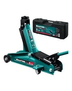 Домкрат подкатной гидравлический, увеличенный подъем/подхват 375/130 мм, 2.25 т Kraftool