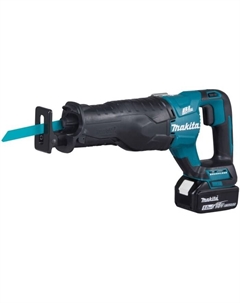 Пила сабельная аккумуляторная Makita DJR=187RT, б/щет, 18 В, 2×5 Ач, 2300/3000 об/м, кейс