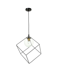 Светильник 2467/1BK E27 40 Вт черный 25×25×25-125 см Bayerlux