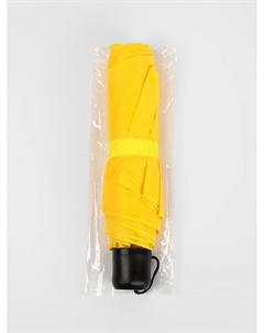 Зонт механический «Однотонный», 3 сложения, 8 спиц, R=48/55 см, d=96 см, жёлтый Qf