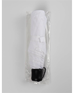 Зонт механический «Однотонный», 3 сложения, 8 спиц, R=48/55 см, d=96 см, белый Qf