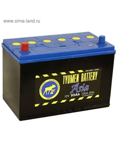 Автомобильный аккумулятор Тюмень 95 Ач 6СТ-95L, Азия Tyumen battery