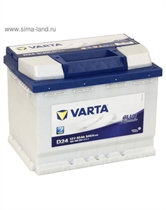 Автомобильный аккумулятор Varta 60 Ач, обратная полярность Blue Dynamic 560 408 054