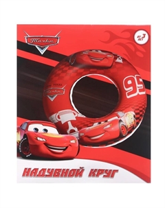 Круг для плавания надувной «Тачки» Ø 55 см, детский, красный Disney