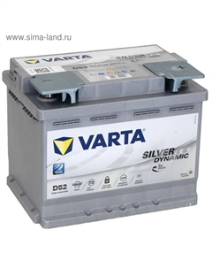 Автомобильный аккумулятор Varta 60 Ач, обратная полярность Silver Dynamic AGM 560 901 068