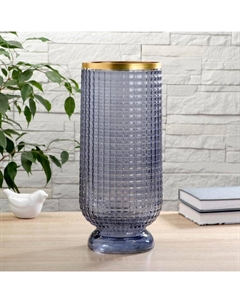 Ваза «Киркинес» Черника Маркуль, 30×13 см, стекло Evis