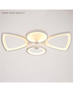 Люстра с ПДУ 671105/4 LED 112 Вт диммер 3 режима 3000-6000К белый 59×50×11 см Bayerlux