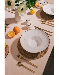 Тарелка для пасты Alpine Frost, 350 мл, 25.6×7.5 см, фарфор, белая Magistro