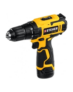 Дрель шуруповерт щеточный Cd=120-1, 350-1350 об/мин, 1 АКБх2 Ач, 2 скор., 30 Нм Steher