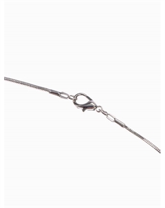 Кулон на цепочке «Циркон», круг, белый в серебре, 72 см Qf