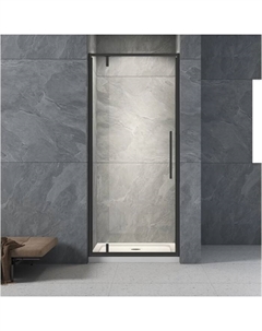 Душевая дверь Veconi Vianno VN33B-90-01-C7, 900×1950 мм, прозрачная, распашная, черный