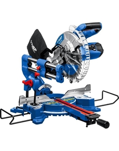 Пила торцовочная ППТ-255-П с протяжкой, 220 В, 1800 Вт, d=255×30 мм, 90°/45°=90/40 мм Зубр
