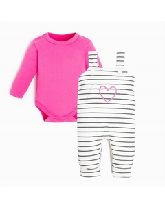 Комплект для девочки (боди, комбинезон) «Love», рост 86-92 см Крошка я