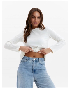 Лонгслив женский : Basic line, цвет экрю, размер 52 Minaku