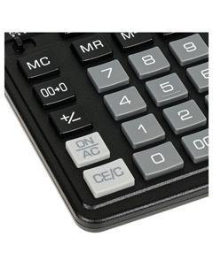 Калькулятор настольный Eleven SDC-888X-BK, 12 разрядов, двойное питание, 158×203×31 мм, черный