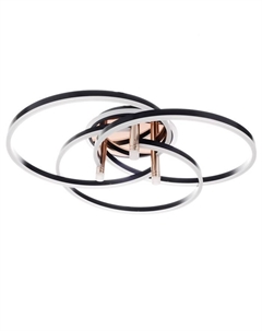 Светильник «Финди» 3xLED 160 Вт черный 80×80×16 см Bayerlux