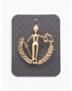 Брошь «Фемида» богиня правосудия, цвет золото Qf