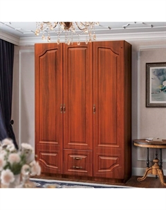 Шкаф 3-х дверный «Венеция 3» с 2-мя ящиками, 1500х595х2200 мм, цвет итальянский орех Матрица