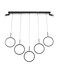 Люстра 2684/7 LED 160 Вт 3000-6000К черный 100×32 см Bayerlux