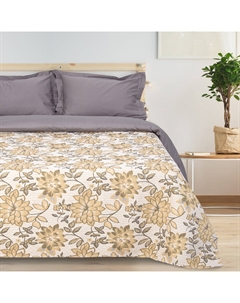 Покрывало гобеленовое «Роскошь», бежевый, 140х200 см, п/э 80%, хл 20% (450 г/м) Этель