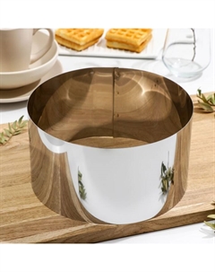 Форма для выкладки и выпечки, d=22 см, h=12 см, нержавеющая сталь Никис