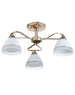 Люстра «Флёр» 3хЕ27 40 Вт золото 57×57×25 см Bayerlux