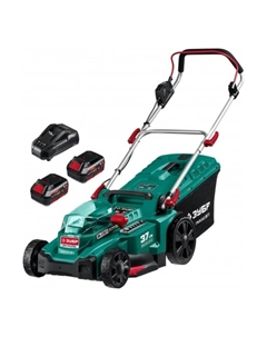 Газонокосилка аккумуляторная ЗУБР ГКЛ-3736-42, 36 В, бесщеточный двигатель, 2×4 Ач, 35 л Зубр