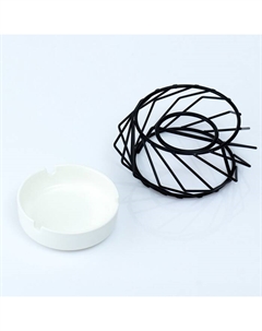 Пепельница на подставке, 6×12 см, керамика Сима-ленд