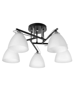 Люстра 1999/5 E27 60 Вт черный+хром 55×55×25 см Bayerlux