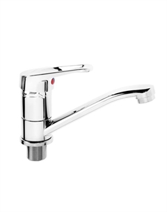 Смеситель для кухни «Эверест» B45-028, однорычажный, короткий излив, хром