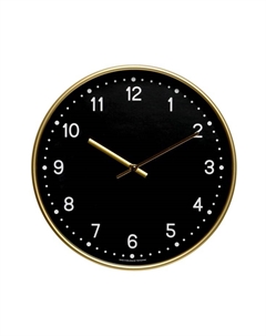 Часы настенные, серия: Классика, плавный ход, d-30.5 см, золото Troykatime