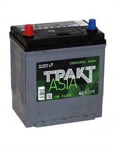 Автомобильный аккумулятор Тракт ASIA 42 Ач 6СТ-42.1 VL (B19FR), прямая полярность