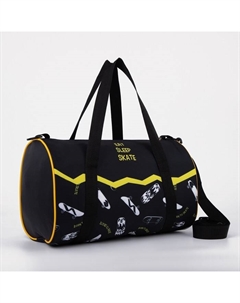 Сумка спортивная женская на молнии, длинный ремень, маленький размер, цвет чёрный/жёлтый Luris