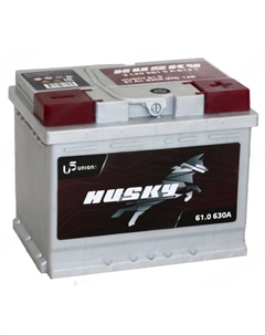 Автомобильный аккумулятор Husky 61 Ач, 6СТ-61.1, обратная полярность