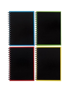 Тетрадь на спирали, 120 листов в клетку, Accent, глянцевая ламинация, тиснение лён, блок офсет 100% белизна, МИКС Erichkrause