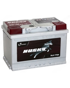 Автомобильный аккумулятор Husky 78 Ач, 6СТ-78.0, обратная полярность