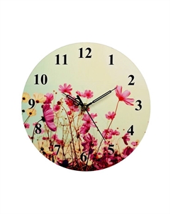 Часы настенные интерьерные "Полевые цветы", d-23. см Соломон
