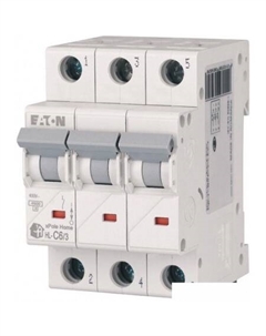 Выключатель автоматический HL-C63 3P 6A C 4.5кA 3M 194788 Eaton