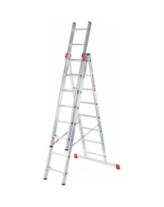 Лестница-стремянка NV 323 трёхсекционная профессиональная 3x7 ступеней Новая высота